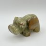 Купить Статуэтка "Бегемот", натуральный камень (оникс), резьба, Азия, 2000-2015 гг.