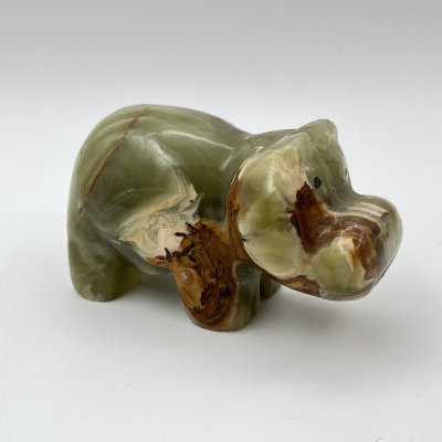 купить Статуэтка "Бегемот", натуральный камень (оникс), резьба, Азия, 2000-2015 гг.