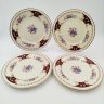Купить Набор пирожковых тарелок с цветочным декором на 6 персон, Portland Pottery, фаянс, деколь, золочение, Великобритания, 1946-1970 гг.