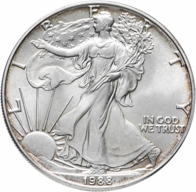 купить США 1 доллар (dollar) 1988 Американский серебряный орёл Без отметки монетного двора