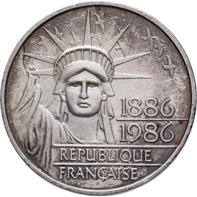 купить Франция 100 франков (francs) 1986 100 лет Статуи Свободы