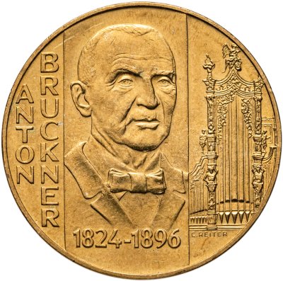купить Австрия 20 шиллингов (shillings) 1996 "100 лет со дня смерти Антона Брукнера"