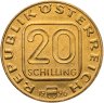 Купить Австрия 20 шиллингов (shillings) 1996 "100 лет со дня смерти Антона Брукнера"