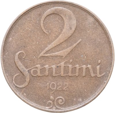 купить Латвия 2 сантима (santimi) 1922