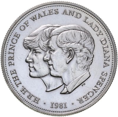 купить Великобритания 25 пенсов (pence) 1981 "Свадьба принца Чарльза и леди Дианы"