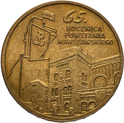 купить Польша 2 злотых 2009 "65 лет Варшавскому восстанию"