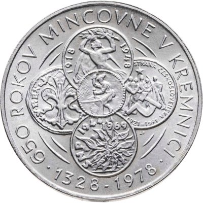 купить Чехословакия 50 крон (korun) 1978 650 лет монетному двору Кремницы
