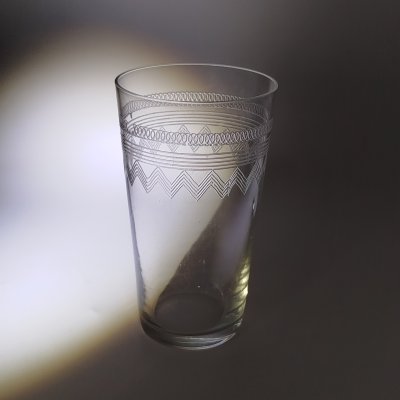 купить Стакан с орнаментальным декором, стекло, травление, Россия, 1900-1940 гг.