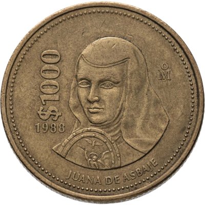 купить Мексика 1000 песо 1988