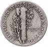 Купить США 10 центов (дайм, one dime) 1939 Mercury Dime Без отметки монетного двора