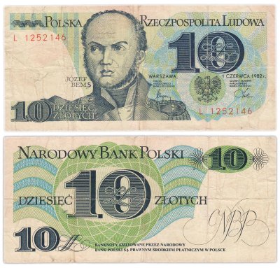 купить Польша 10 злотых 1982