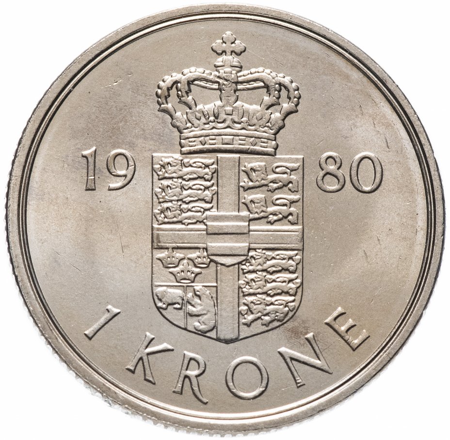 купить Дания 1 крона (crown) 1980