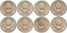 Купить Набор из 8 монет 50 копеек 1979-1986
