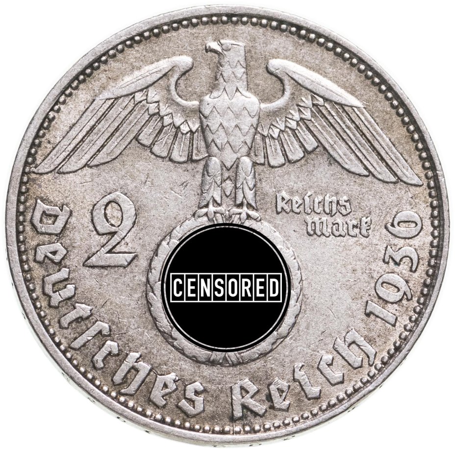 Купить Германия (Третий Рейх) 2 рейхсмарки 1936 D