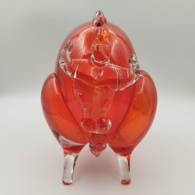 купить Статуэтка "Бизон", автор Муратов В.С., стекло, гутная техника, Гусевской хрустальный завод (Гусь-Хрустальный), СССР, 1970-1990 гг.