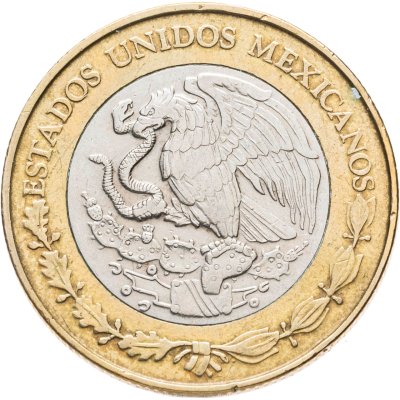 купить Мексика 10 песо (pesos) 1998