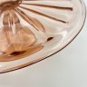 Купить Блюдо на высокой ножке (тортница) в стиле Art Deco, стекло, пресс, стекло, пресс, Бельгия, 1930-1950 гг.