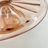 Купить Блюдо на высокой ножке (тортница) в стиле Art Deco, стекло, пресс, стекло, пресс, Бельгия, 1930-1950 гг.