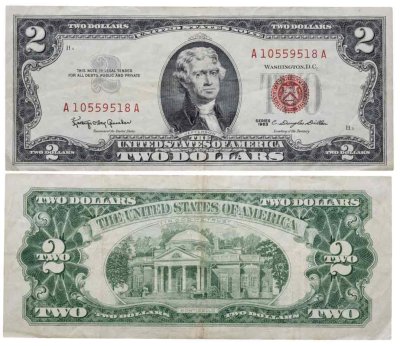 купить США 2 доллара 1963 года (Pick 382a)