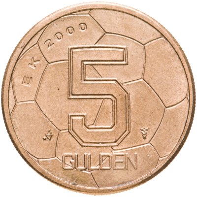 купить Нидерланды 5 гульденов (gulden) 2000 "Чемпионат Европы по футболу"