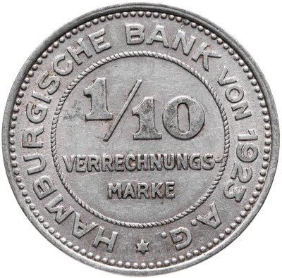 купить Германия (Гамбург) нотгельд 10 пфеннигов (1/10 марки) 1923