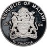 Купить Малави 10 квач (kwacha) 2004 "Вымирающие виды - Жираф"