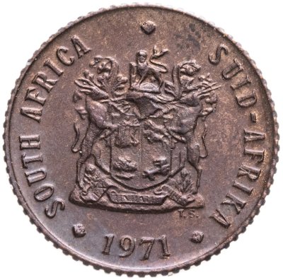 купить ЮАР 1/2 цента (cent) 1971