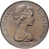 Купить Остров Мэн 1 крона (crown) 1981 "Международный год инвалидов - Бетховен"