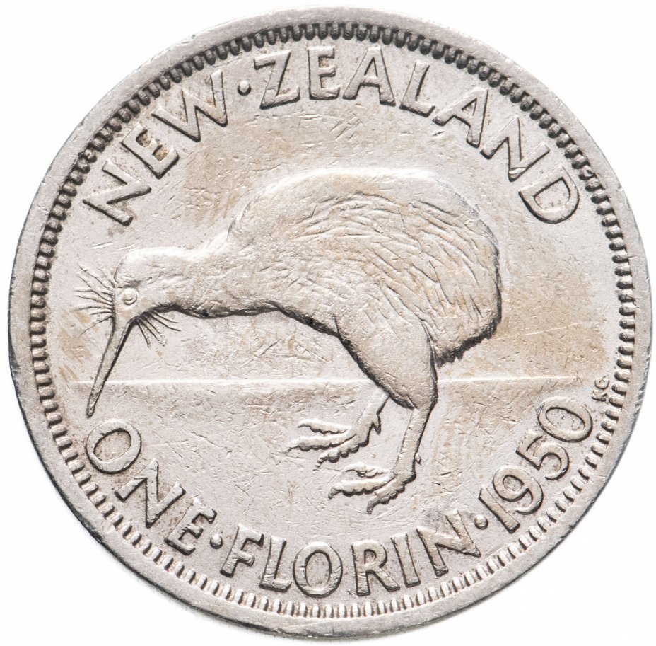 купить Новая Зеландия 2 шиллинга (флорин, shillings) 1950