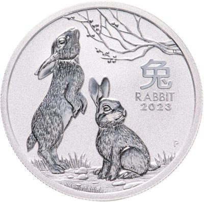 Купить Австралия 50 центов 2023 "Лунный календарь - Год кролика"
