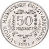 Купить Западная Африка (BCEAO) 50 франков (francs) 1991