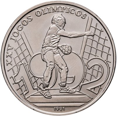 купить Гвинея-Биссау 2000 песо (pesos) 1991 "XXV Летние Олимпийские игры, Барселона 1992 - Гандбол"