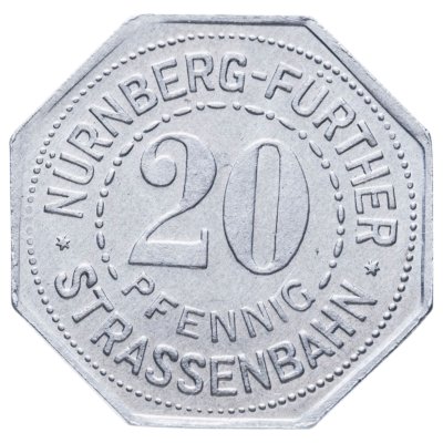 купить Германия (Нюрнберг) нотгельд 20 пфеннигов 1921 "Банк"