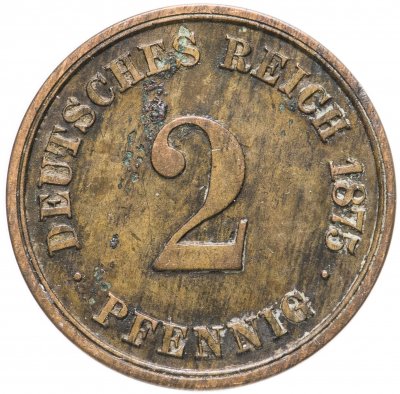 купить Германия (Империя) 2 пфеннига (pfennig) 1875