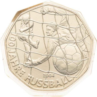 купить Австрия 5 евро (euro) 2004 "100 лет футболу" в буклете