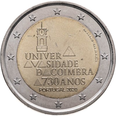 купить Португалия 2 евро (euro) 2020 730 лет университету Коимбры