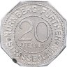Купить Германия "Нюрнберг" 20 пфеннигов 1921 "Винокурня" трамвайный жетон, нотгельд