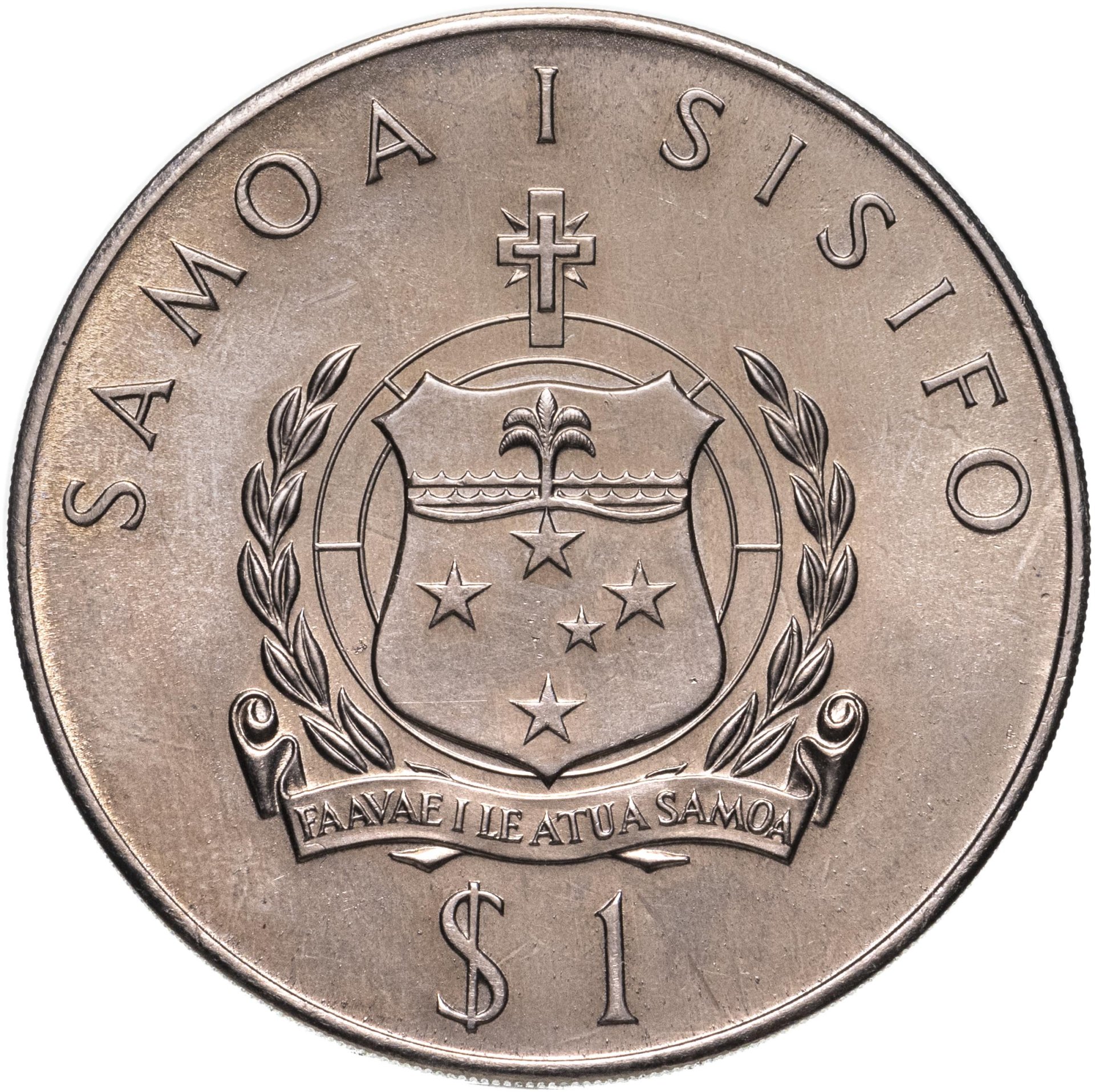 Монета Самоа 1 доллар (тала) 1974 "X Игры Содружества - бокс ...