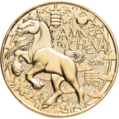 купить Франция 1/4 евро 2026 "Китайский гороскоп. Год лошади"
