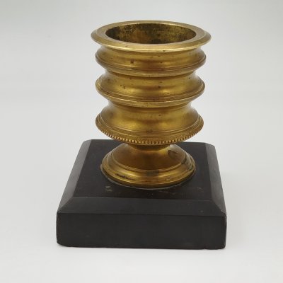 купить Подставка под перья из письменного набора, латунь, камень, Российская империя, 1880-1910 гг.