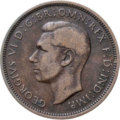 купить Великобритания 1/2 пенни (penny) 1940