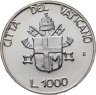 Купить Ватикан 1000 лир (lire) 1990