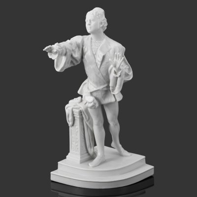 купить Статуэтка «Артист Л.В. Собинов в партии Ромео в опере Ш. Гуно «Ромео и Джульетта», по модели С.Н. Судьбинина, фарфор, Ленинградский фарфоровый завод (ЛФЗ), СССР, 1950-1960 гг.