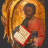 Купить Икона "Святой апостол и евангелист Марк", дерево, темпера, резьба, Российская империя, 1850-1900 гг.