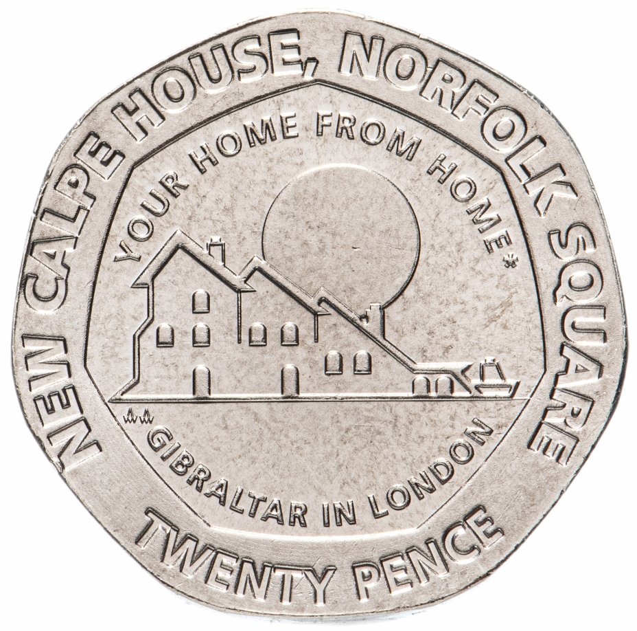 купить Гибралтар 20 пенсов (pence) 2018 "Новый Calpe House"