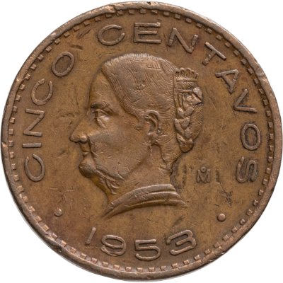 купить Мексика 5 сентаво (centavos) 1953