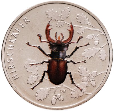 купить Германия 5 евро 2024 Царство насекомых - Жук-олень