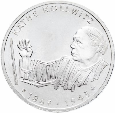 купить Германия 10 марок 1992 "125 лет со дня рождения Кете Кольвиц"