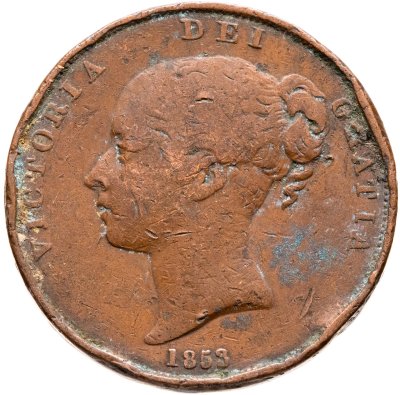 купить Великобритания 1 пенни (penny) 1853