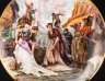Купить Блюдо настенное с изображением картины Г.К. Савицкого "Кожевенный завод" (1924 год), фарфор, роспись, СССР, 1940-1960 гг.